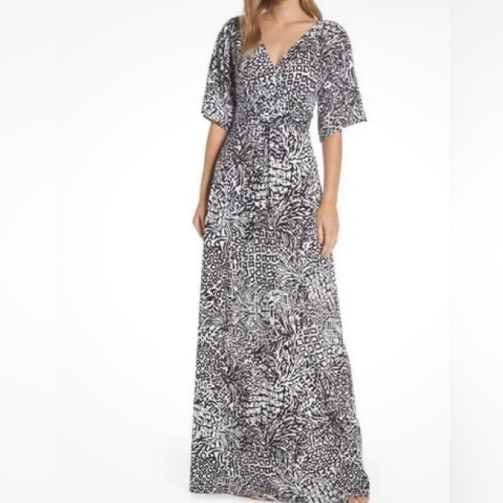 Lilly Pulitzer NWT Small Parigi Maxi Dress In Onyx Homeslice -